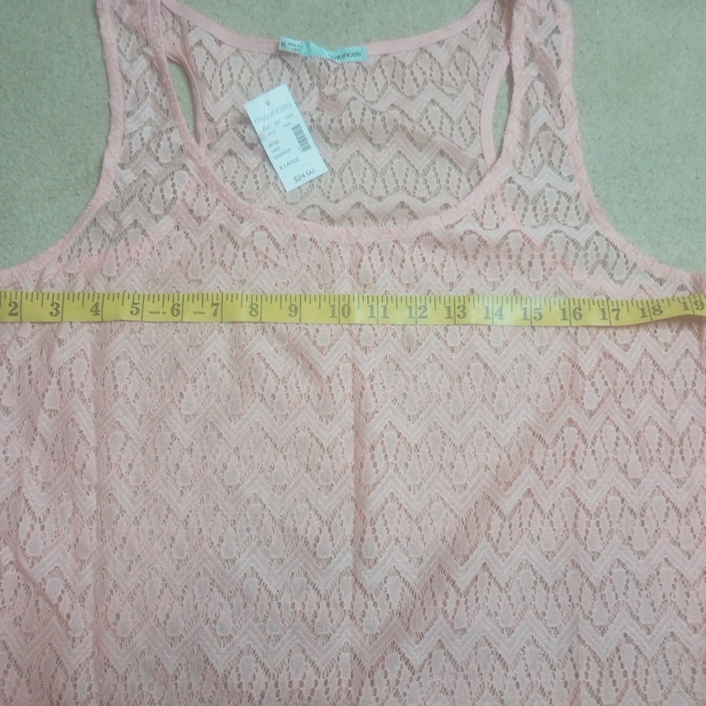 Maurices Pink Relaxed Tank Top Sz XL - Picture 8 of 10